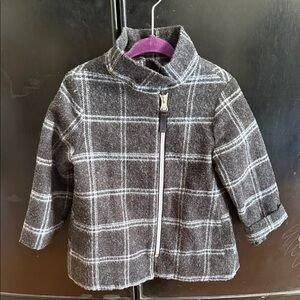 Plaid Kids Jacket - Gray and black Cherokee size 2t